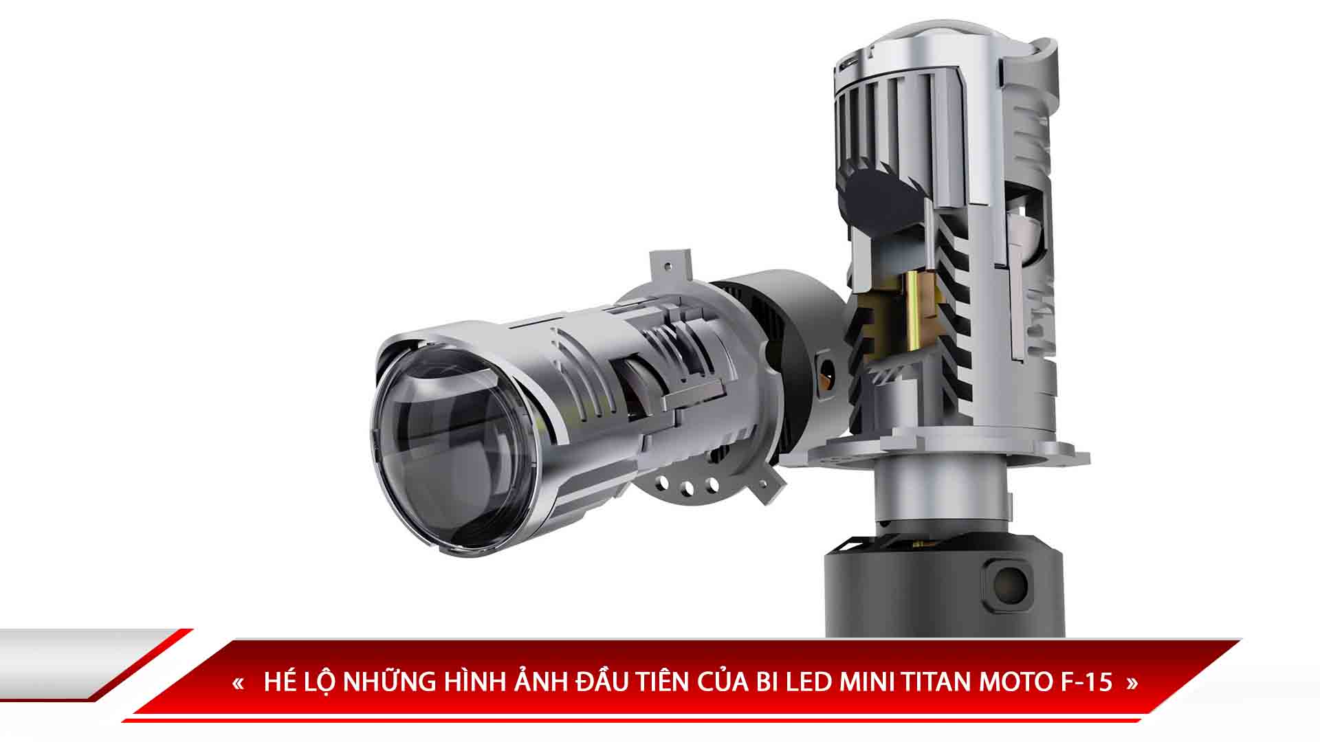 HÉ LỘ NHỮNG HÌNH ẢNH ĐẦU TIÊN CỦA BI LED MINI TITAN MOTO F15
